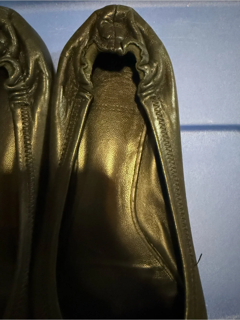 Tory Burch Reva Ballet Flats – Classic Gold Logo Flats size 7.5 black